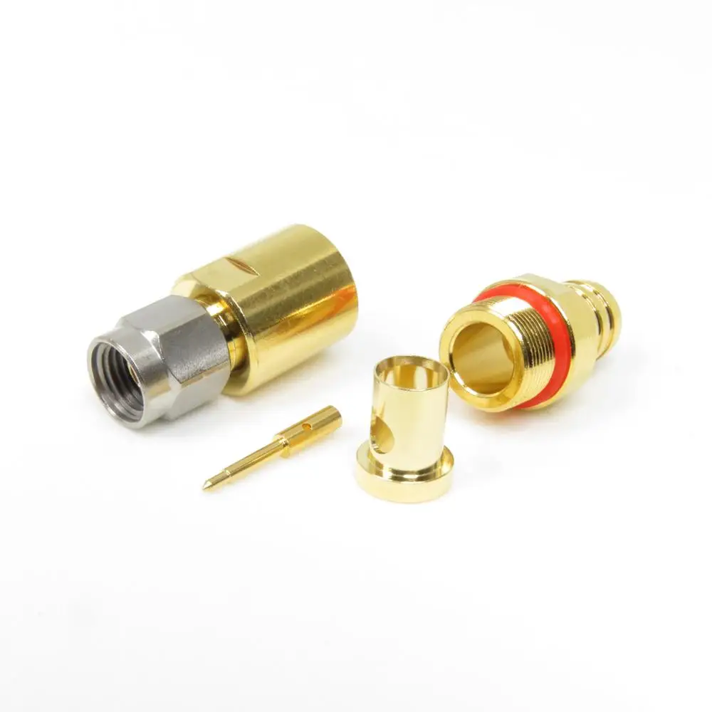 SMA Connector Solder Clamp Plug for Harbour LL142