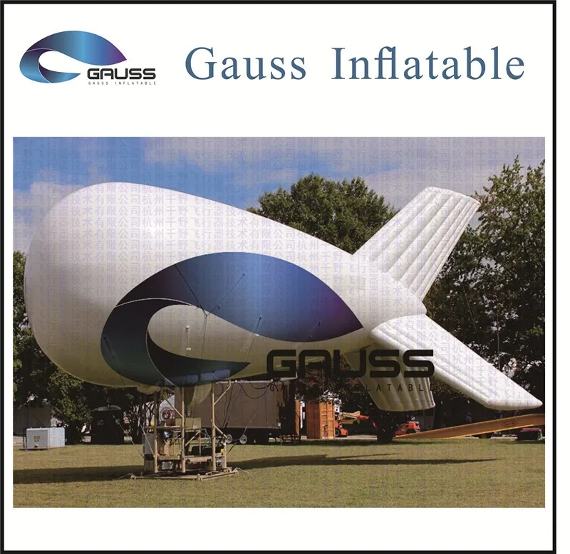 custom blimp airship tethered aerostat zeppelin for surveillance