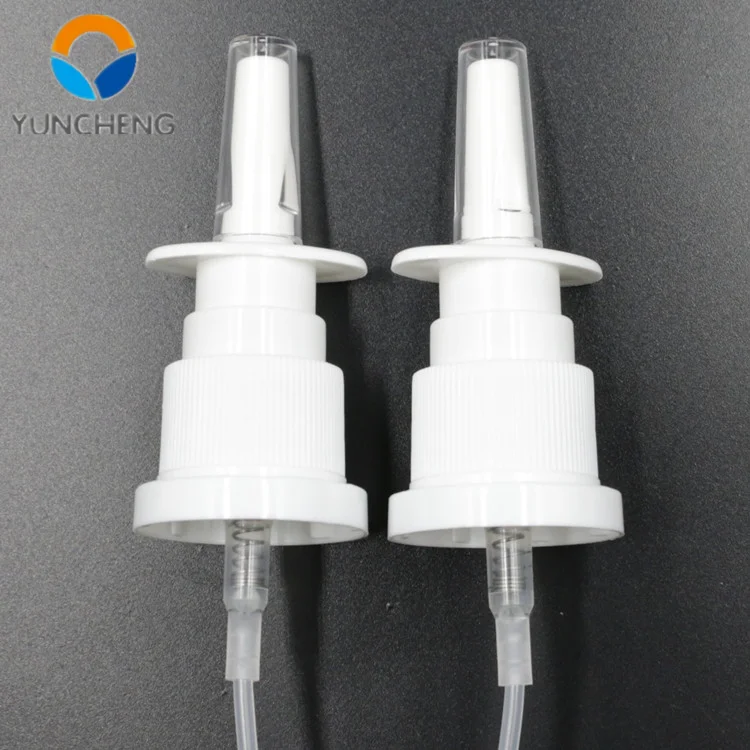plastic freshener spray long nozzle nasal sprayer pump throat sprayer for medical