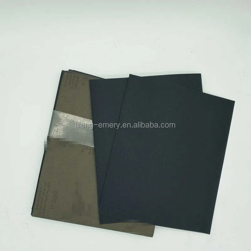 Electro coated abrasive paper silicon carbide waterproof sand paper factory direct sale