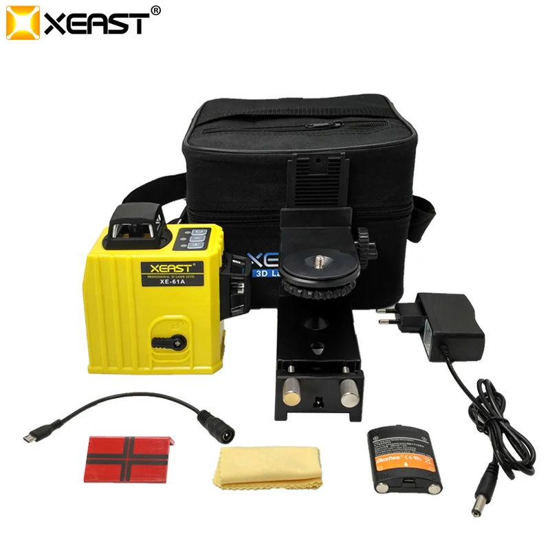 Made in China XEAST XE-61A 360 Rotary Red 12 Lines Laser Levels with Tilt Function Automatic Laser Level