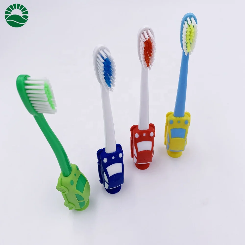 Lovely car shape 3D kids toothbrush good promotion toothbrush