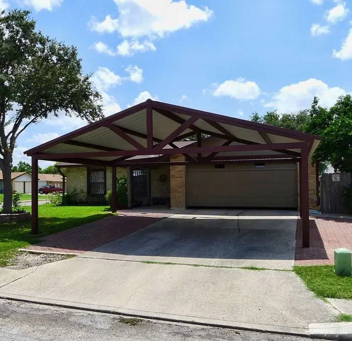 
Prefab custom portable metal steel large carport and garage kits 