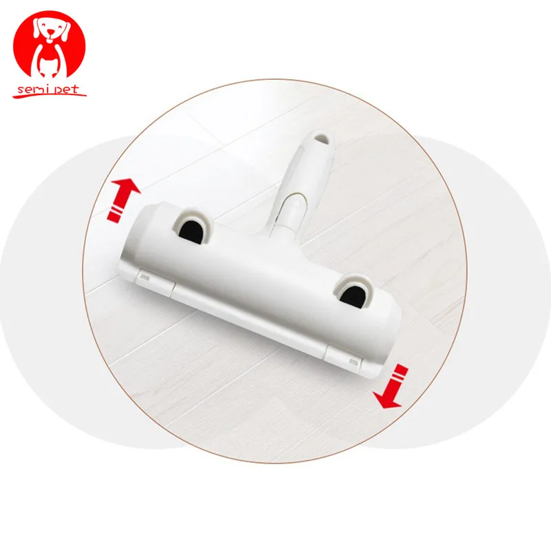 2 Way Pet Hair Remover Roller Removing Dog Cat Hair from Furniture self-cleaning Lint Pet Hair Remover One Hand Operate