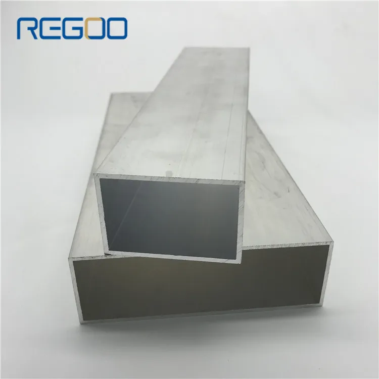 Regoo 6061 тонкие стенки площади полые алюминиевого сплава трубки