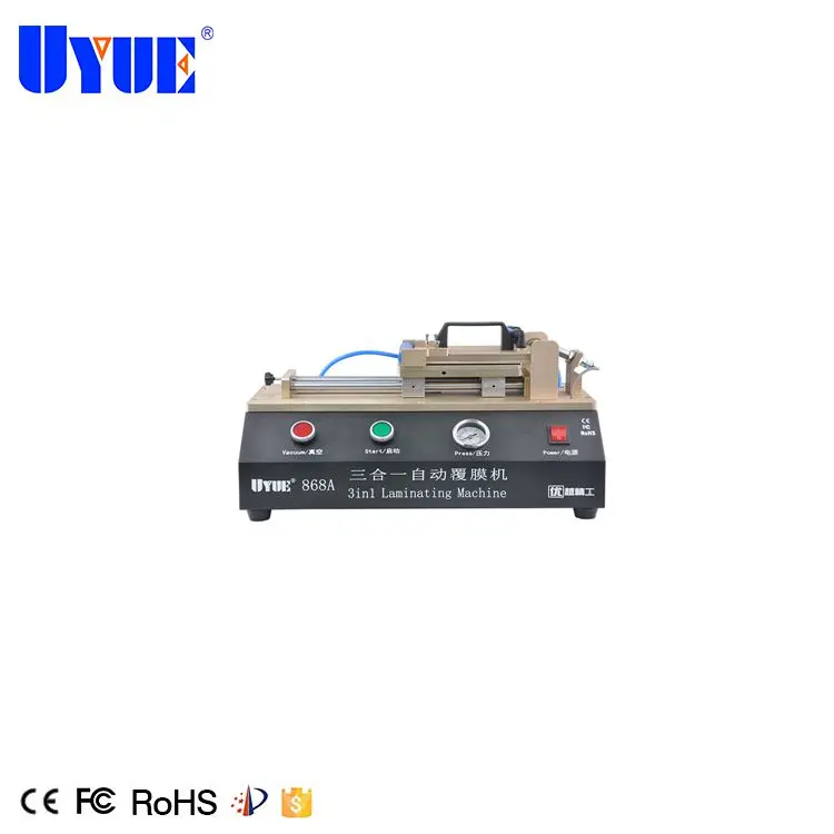 
 Автоматический встроенный вакуумный насос UYUE 868A, пленочный ламинатор OCA для ЖК-сенсорного экрана, ламинатор OCA и поляризатор  <span style=