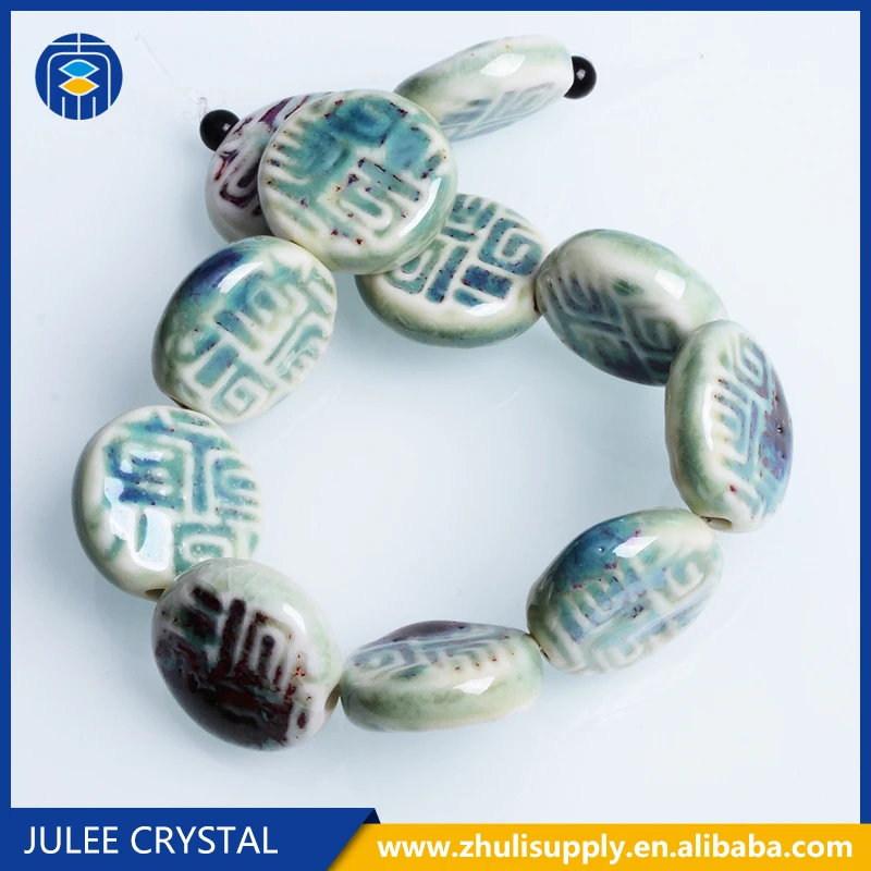 
JuleeCrystal Manufacturer Wholesale Customized Designs Porcelain Beads For Jewelry Making 