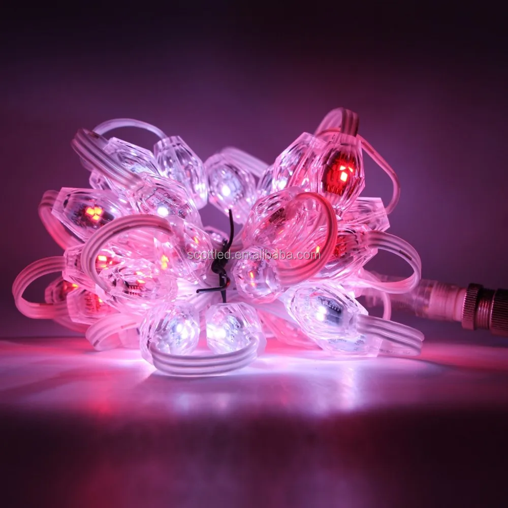 18 мм 3D пикселей светодиодный шар Smart RGB SM16703 полный цвет DC12V 6 шт. SMD3535 водонепроницаемые светодиодные лампы