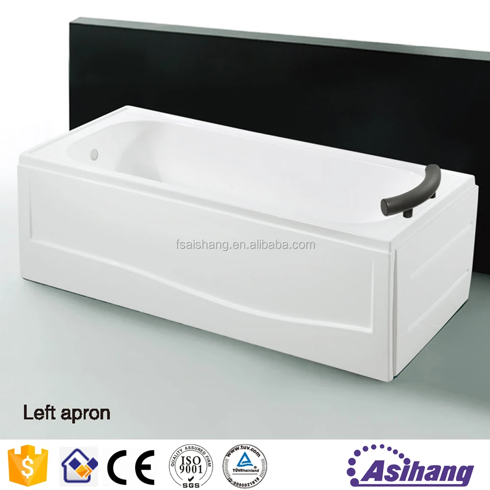 Portable Bath Tub Luxury Indoor Rectangular Hot Tubs Adult Eco-friendly 1 Piece Massage Graphic Design White Modern Hotel Center