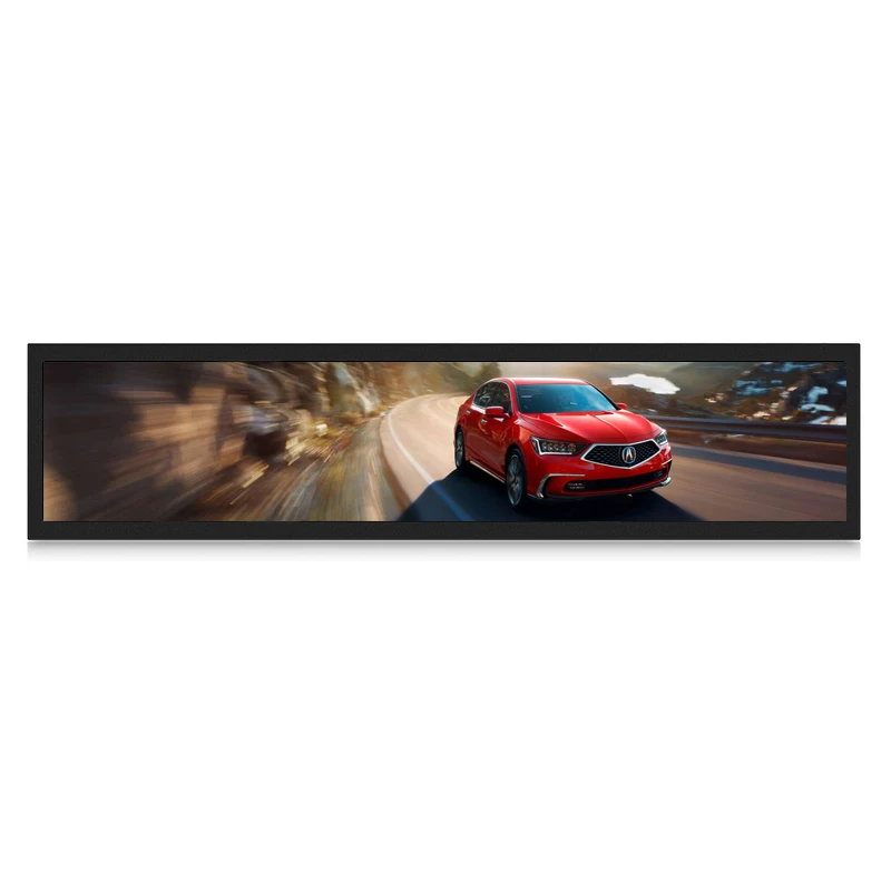 Drugstore stretch bar led lcd graph display monitor for In-vehicle Digital Signage Solution