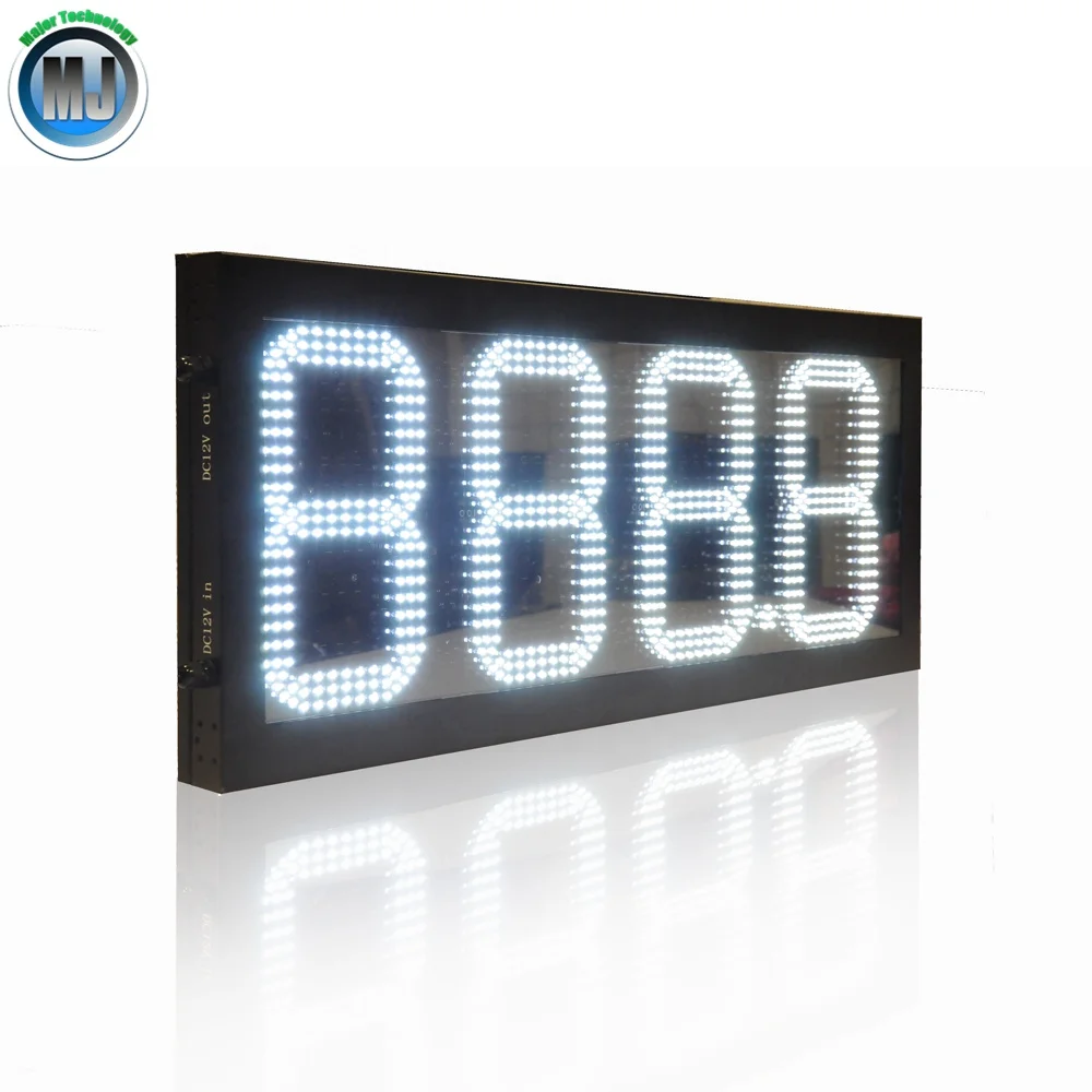 Wireless Remote Control IP65 waterproof led gas petrol station sign display