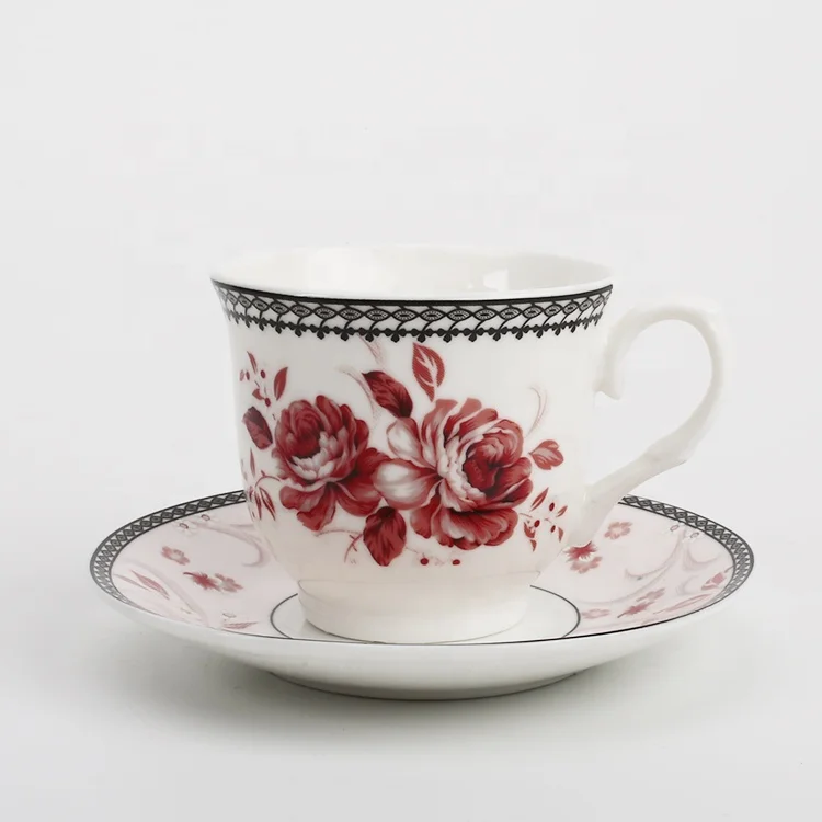 Factory direct sell high quality bone china tea cup and saucer
