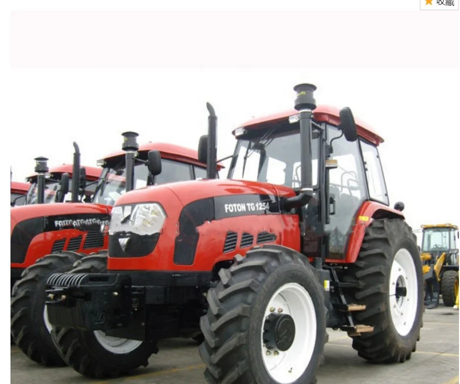 Chinese manufacturer direct price 4x4 compact foton 105hp 4wd farming farm tractor with loader and backhoe