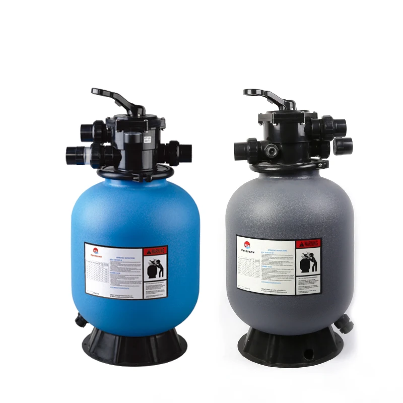 Top quality 0.5-0.8mm sand filter 300 kPa/44 psi/3.0 bar PE Pool sand filter for swimming pool