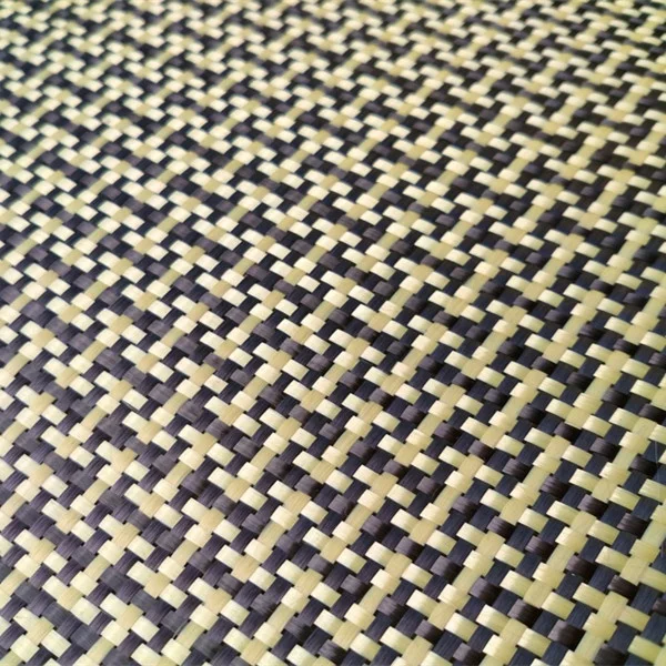 Kevlar Carbon Mixed Weaved Fiber Fabric 200g I-shaped