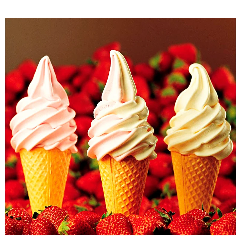 
portable mobile self service ice cream machine with multiple colors choice 