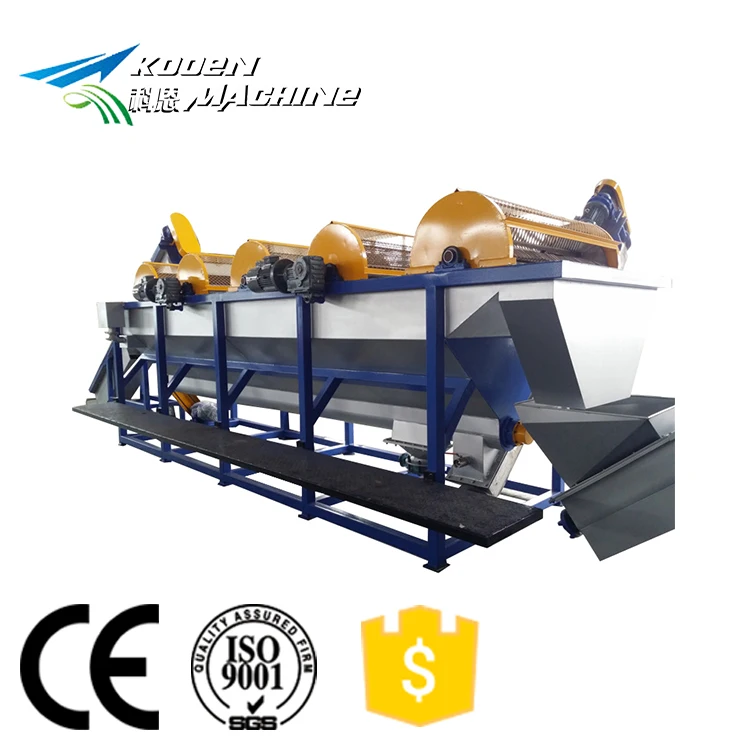  Kooen всемирно известного бренда на отработанном PP/PE пленка пластиковая ПЭТ бутылка стиральная линия рециркулируя машину завод производственная