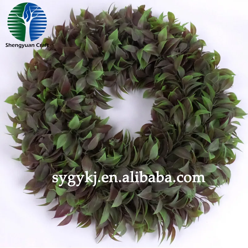
wholesale!christmas garland artificial flowers for funeral wreaths flower wreath plastic lifelike for garden decoration 
