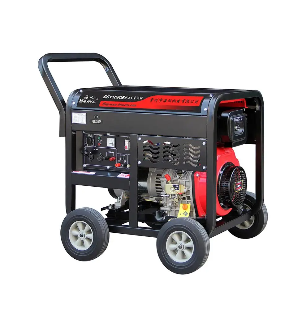 198 engine open type single cylinder  diesel generator 50HZ 220V 230V High quality  10KVA 8KW Big tank