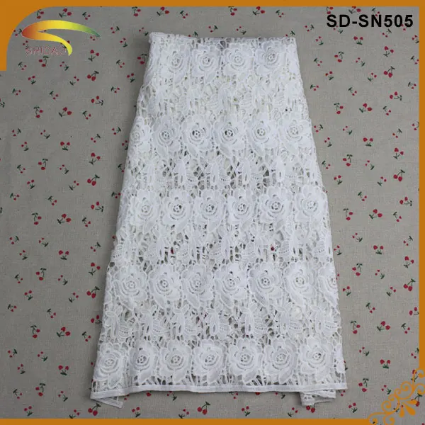 Wholesale in dubai swiss african embroidery guipure lace fabric