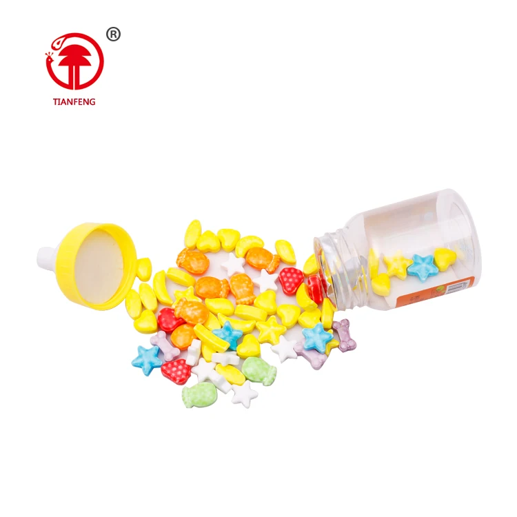 Confectionery toys hard press candy sweet halal chinese table press crayon candy with nipple packing