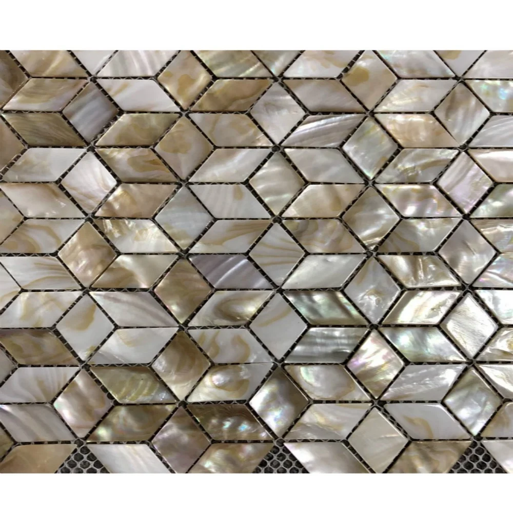 Белая перламутровая плитка Backsplash Sea Shell декоративная мозаика для ванной комнаты
