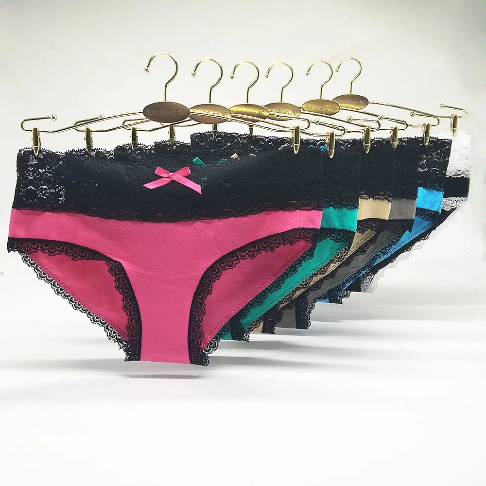 made in china ladies sexy black lace waist sheer panty