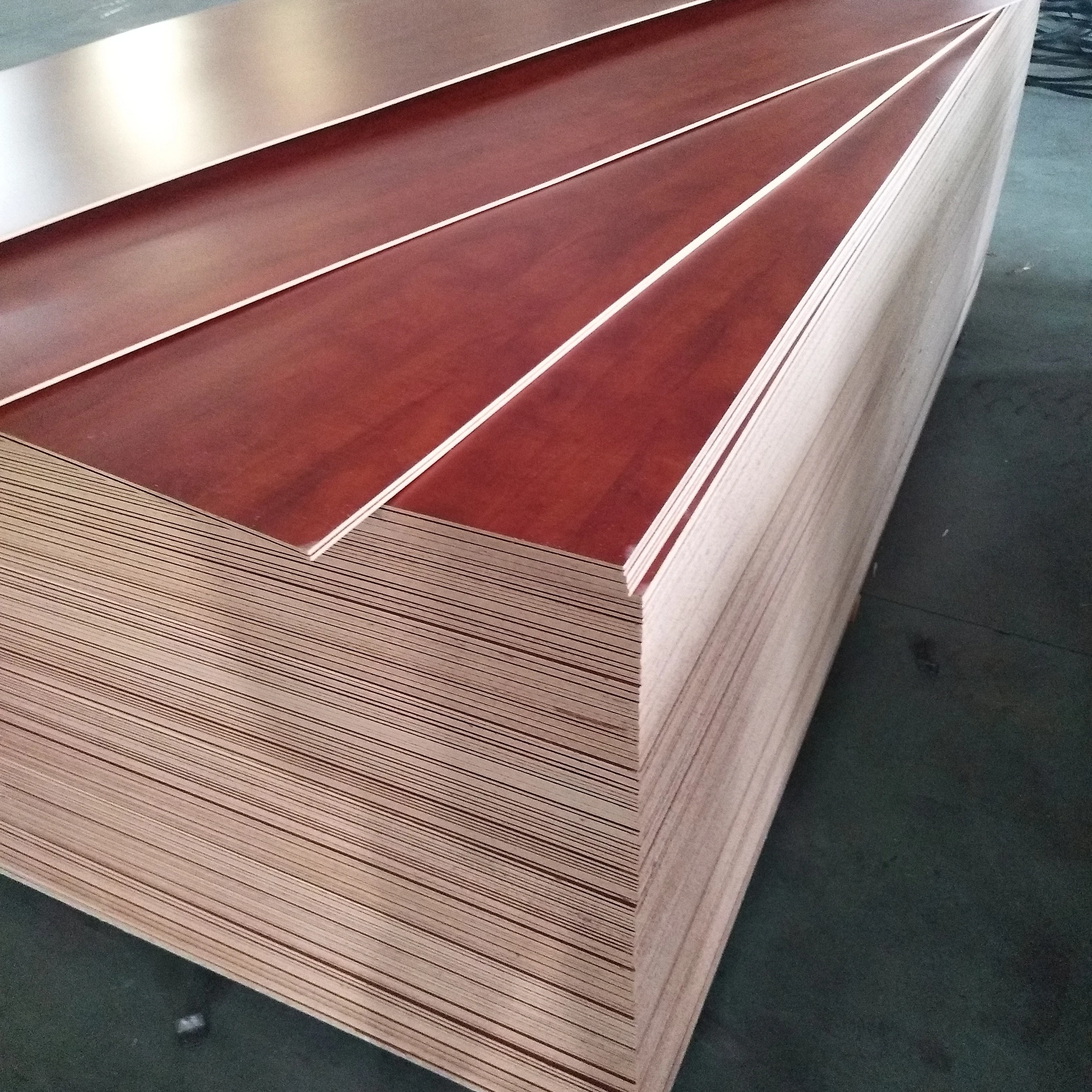 3.5mm woodgrain color melamine mdf sheet for furniture backing board