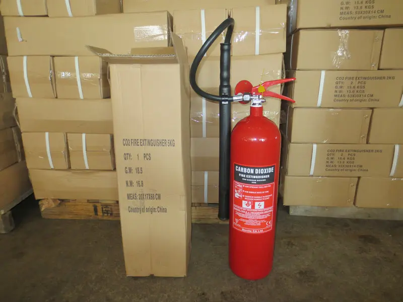 Огнетушитель СО2, 5 кг, огнетушитель СО2, углеродистая сталь CK45, материал из легированной стали, СО2, пожарный цилиндр