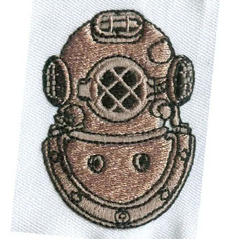 Various Shapes Low Cost Professional High Quality Back Glue Patch Sequins Merrow Locked Woven Badge Custom Embroidery Patches