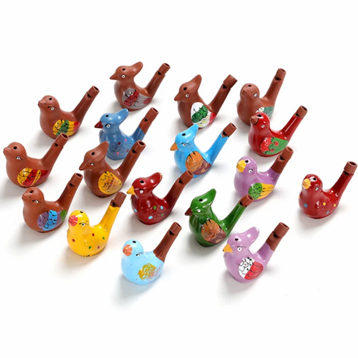 new children toys food safety custom bird clay whistle