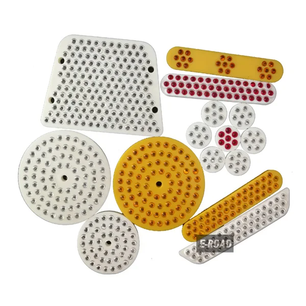 Glass Beads Reflective Plastic Road Reflector