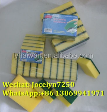 High quality kitchen sponge stainless steel scrubber cleaning balls foam sponges from China manufactory