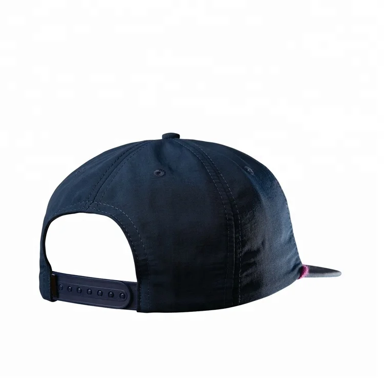 wholesale custom nylon 5 panel rope flat bill brim distressed embroidery logo mesh snapback trucker caps hats