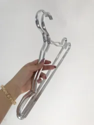 Wholesale balcony metal aluminum alloy gold hanger for clothes