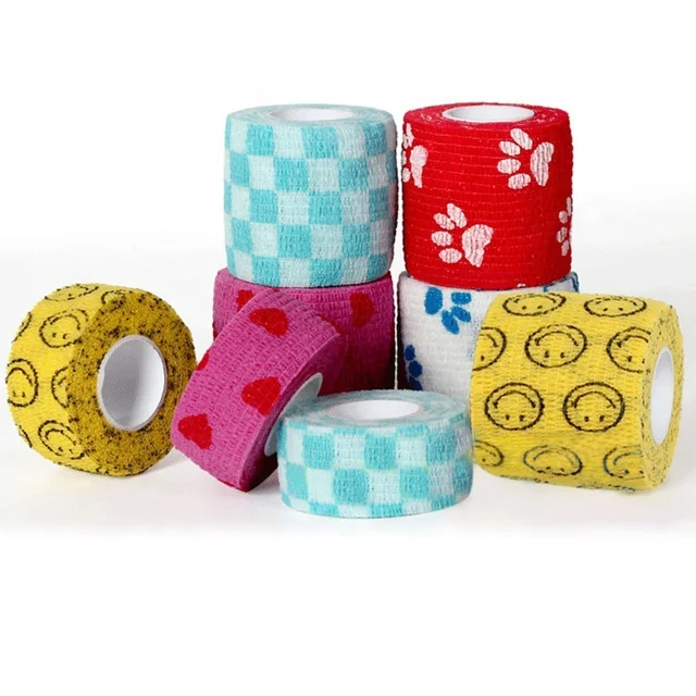 Non Woven Cotton Self Adhesive Manufactures Bulk Wholesale Elastic Cohesive Conforming Gauze Bandage Roll Elastic