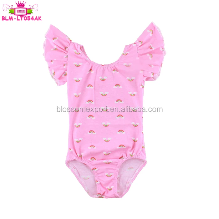 Оптовая продажа, Детские гимнастические костюмы с рукавами-фонариками для девочек, танцевальная одежда, балетное танцевальное трико