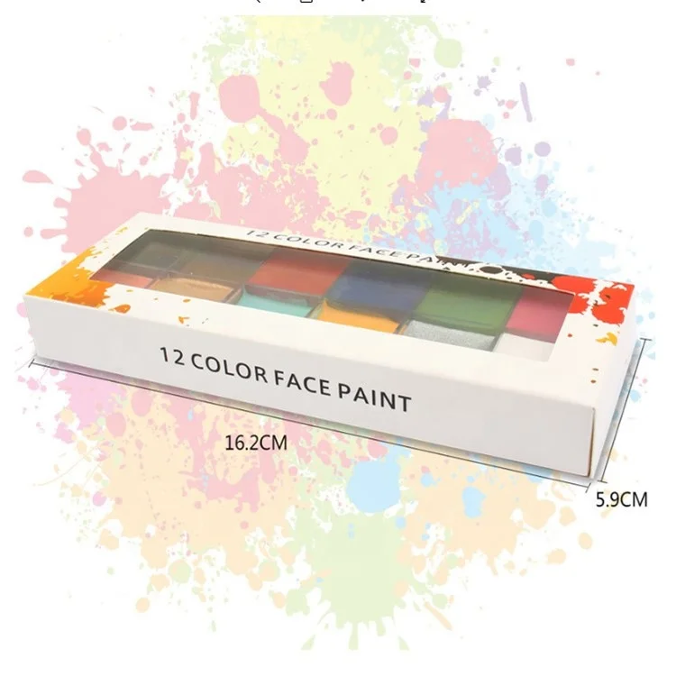 Cosmetics Body Art Halloween Face Paint Rainbow Face Paint Kit