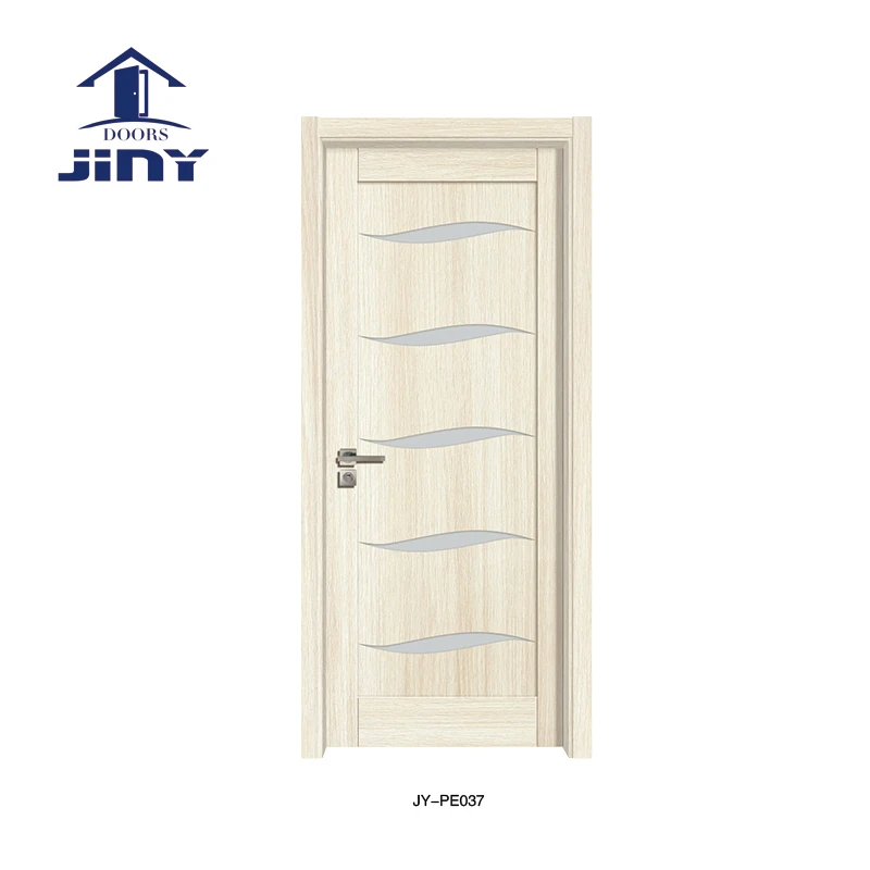 
Popular interior wood french door Glass swing open 