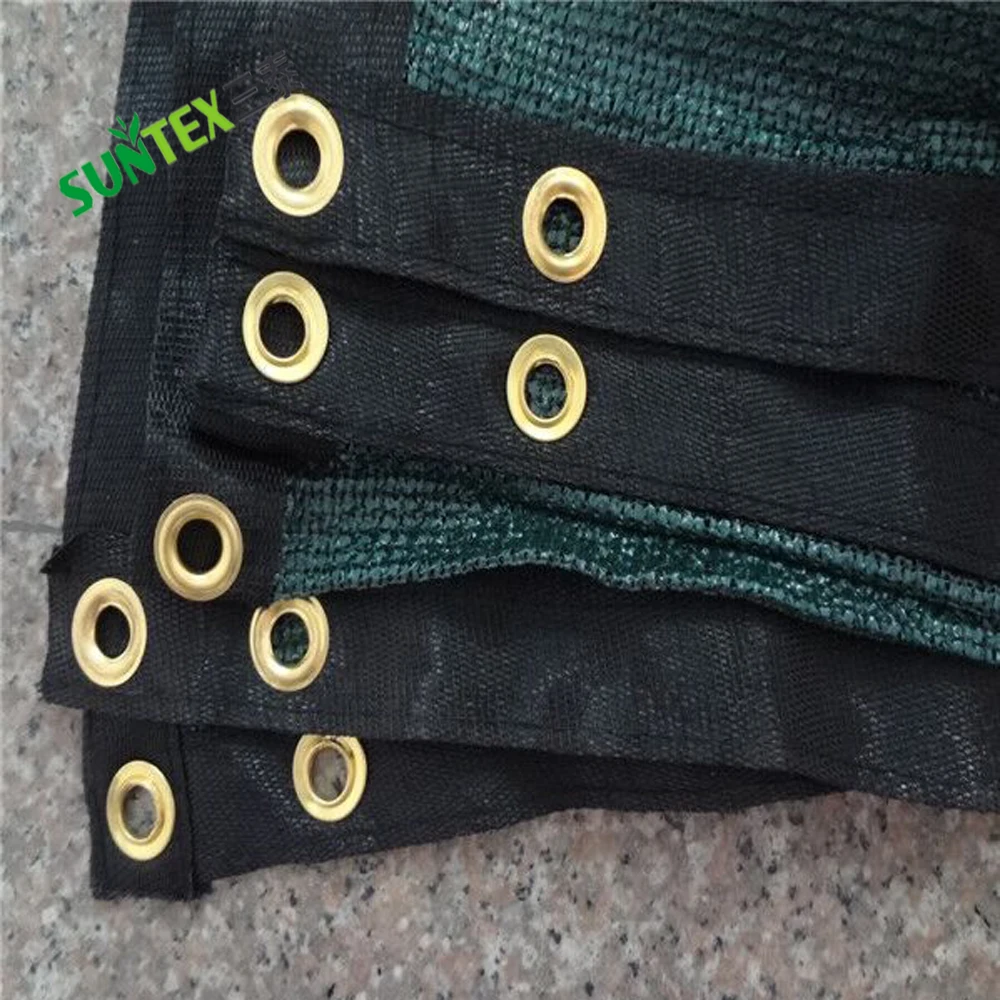 HDPE Dark Green Privacy Protection Fence Screen with Grommets, 2*10m 2*15m Tennis Court Windproof Screen