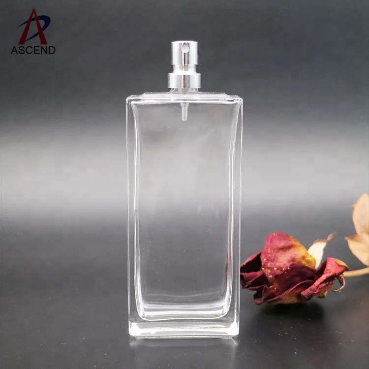 100ml empty square perfume glass bottle cologne spray bottle brands wholesale