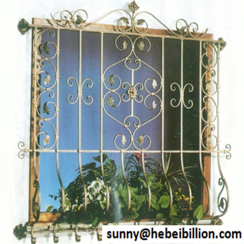 Декоративная кованая железная оконная