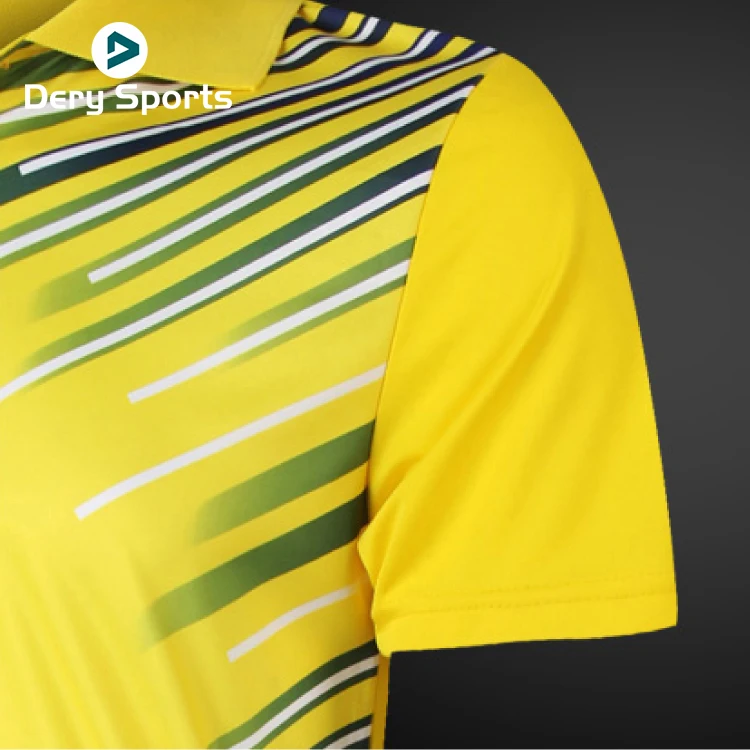 Мужская спортивная форма с сублимационной печатью, воротник поло, теннисная куртка для бадминтона, футболки, Джерси