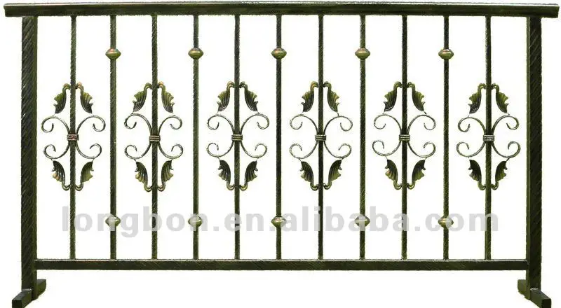 Top-selling hand forged wrought iron balcony railing