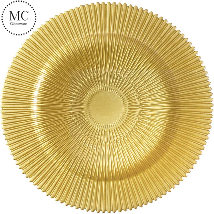 Яркие круглые синие стеклянные пластины из кобальта ручной работы