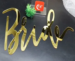 TX Personalized Bride Groom Wedding Chair Yard Store Signs For Party Suppliers