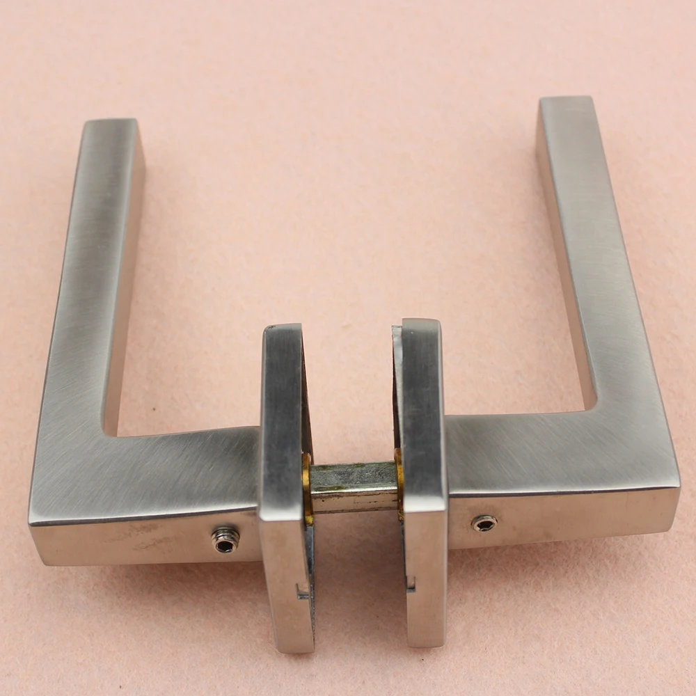 Door Lock Hardware Accessories Door Handle Square Design Hollow Stainless Steel Door Lever Handle