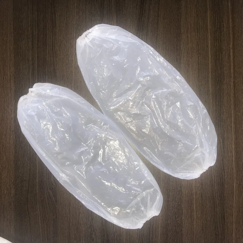 JWAS6002 Waterproof And Oil-Proof Smooth Embossed Household Disposable PE Plastic Arm Cover Sleeve for Household