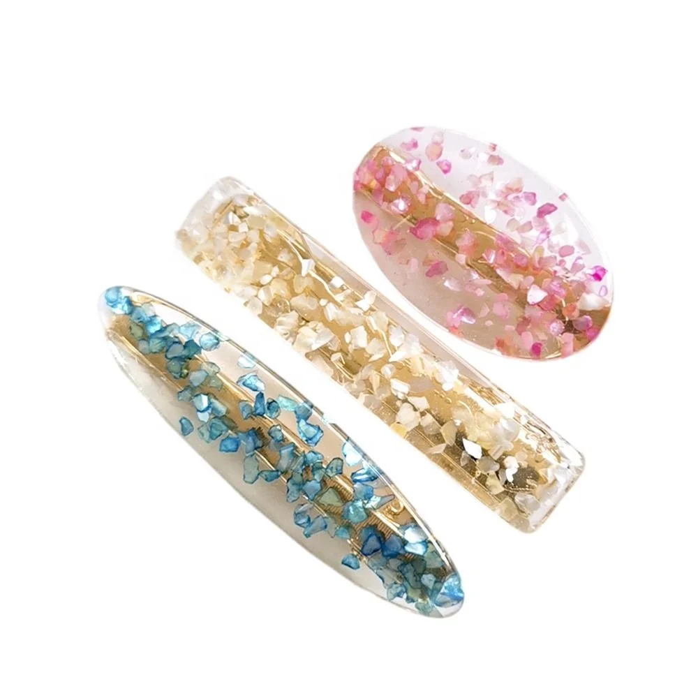 
Yiwu Hair Accessories Factory Wholesale Fancy Jelly Color 3 Pcs/Set Acrylic Acetic Hair Claw Clip For Women Girls 