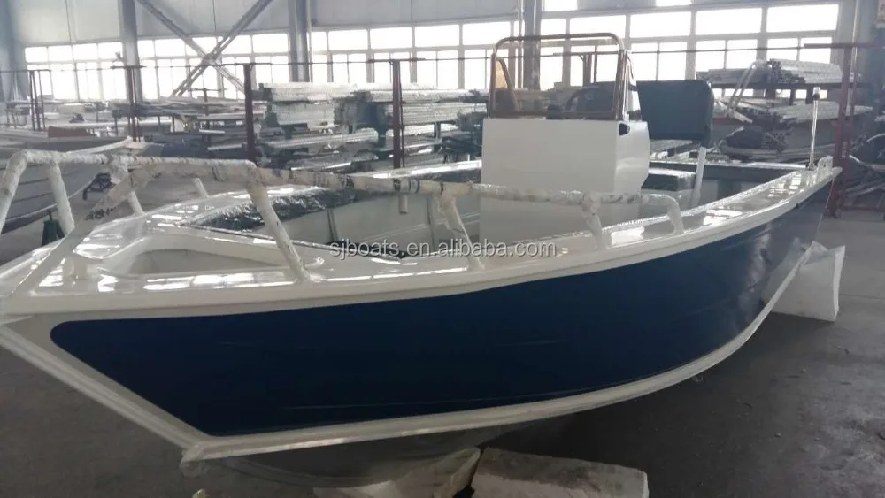 19ft outboard motor aluminum boat with center console for sale